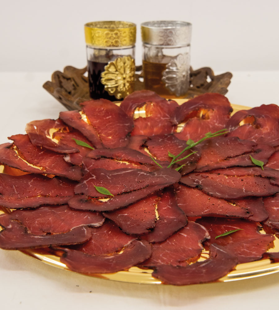 Carne de ternera curada "Bresaola" halal premium